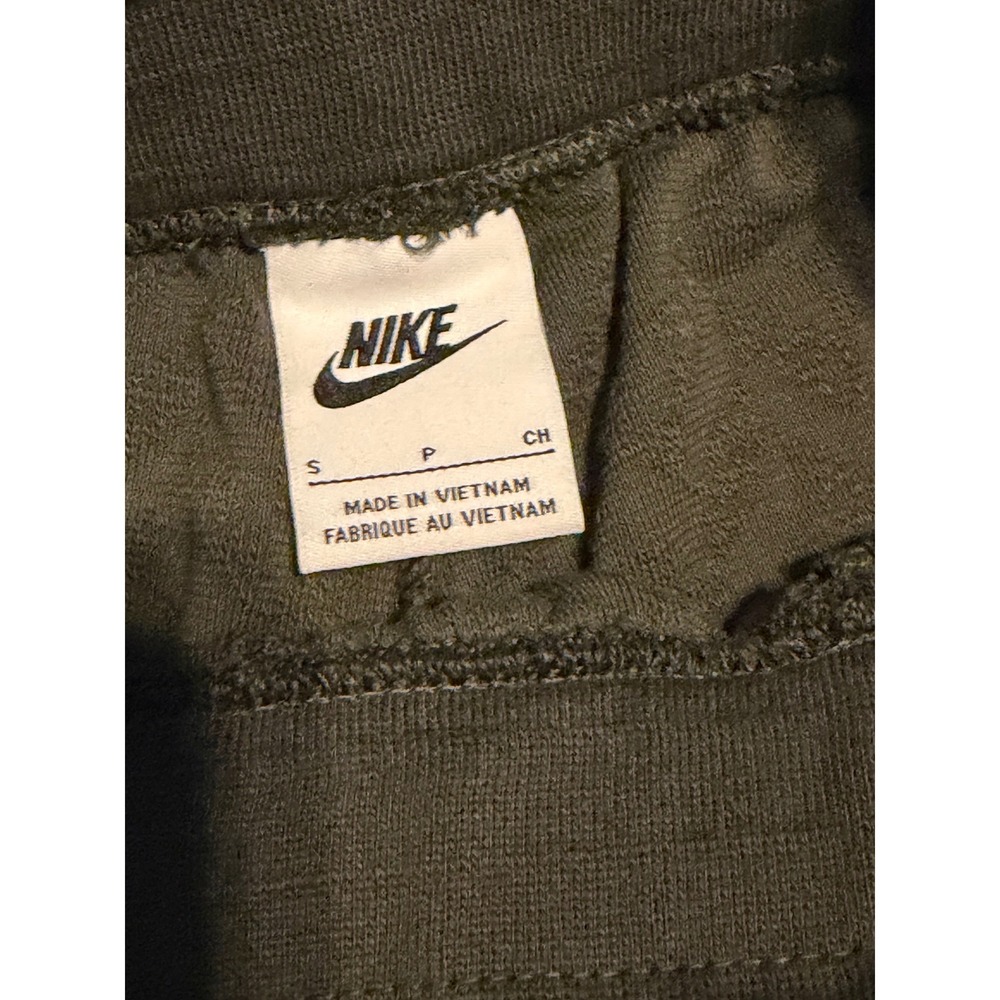Nike Womens Textured Chevron Crop Top and Jogger Pants Set Olive Green Small - Picture 8 of 9